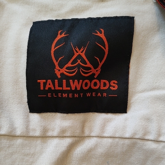 Tallwoods Camouflage Huntiing Button Down Shirt Cream Brown Like New XL - Picture 5 of 8